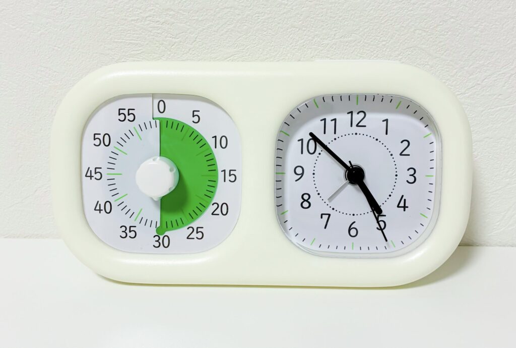 時っ感タイマー時計プラスの実物